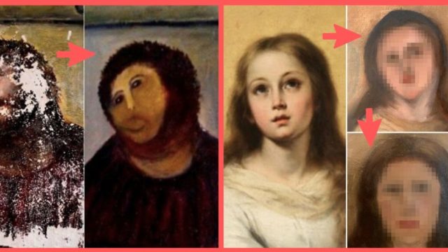 スペインの絵画修復失敗